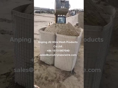 軍要塞 鉄鋼 ヘスコ 弾薬化合物の防御壁